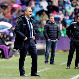 El entrenador del Sevilla Joaquín Caparrós durante el partido entre el Valladolid y el Sevilla. (R. GARCÍA | EFE)