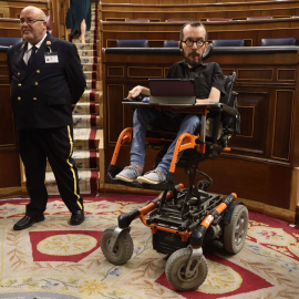 12/07/2022.- El portavoz de Unidas Podemos en el Congreso, Pablo Echenique, durante el debate sobre estado de la nación. Eduardo Parra / Europa Press