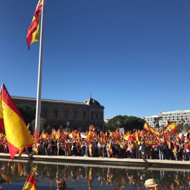 Multitudinaria concentración en Colón./Europa Press
