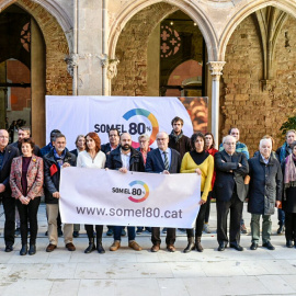 La presentació de la plataforma Som el 80%, una iniciativa d'Òmnium Cultural. Òmnium Cultural.