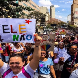 La campaña de Jair Bolsonaro levantó movilizaciones de protesta en diferentes ciudades de Brasil y de América Latina / @MidiaNINJA teleSur