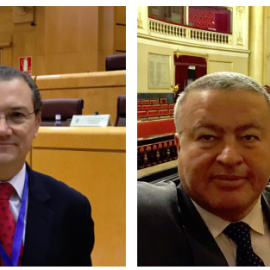 El político de Cs Miguel Garaulet, a la izquierda, y Francisco Bernabé, del PP, a la derecha | Twitter