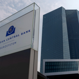 Vista de la fachada del Banco Central Europeo (BCE), en Fráncfort (Alemania). EFE/ Ronald Wittek