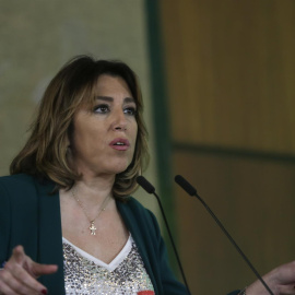 Susana Díaz, en el Parlamento de Andalucía