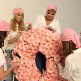 Famosos y flores por la investigación del cáncer de mama