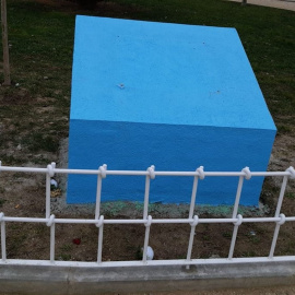 Roban las placas del monolito a Sandra Palo. EUROPA PRESS