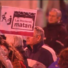 Concentración en Madrid por los ahogados en Ceuta