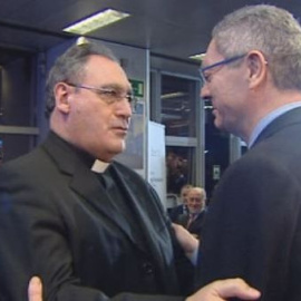 Gallardón al portavoz de la Conferencia Episcopal: "Ánimo no me falta"