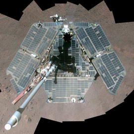 El 24 de marzo de 2014 el Opportunity se hizo un 'selfie'en Marte. (REUTERS)