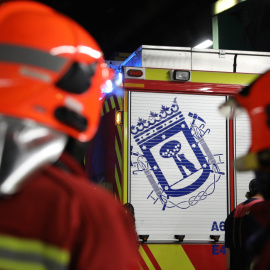 22/6/21 El cuerpo de bomberos de Madrid durante un simulacro, a 22 de junio de 2021.