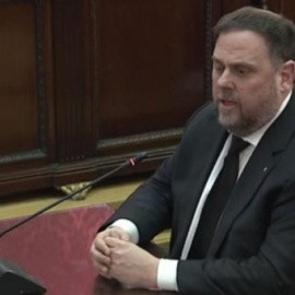 Oriol Junqueras declara davant el Tribunal Suprem.