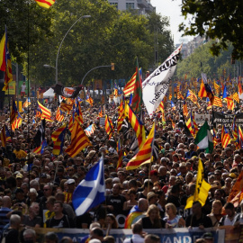 11/09/2022 Miles de personas participan en la manifestación convocada por la ANC con motivo de la Diada