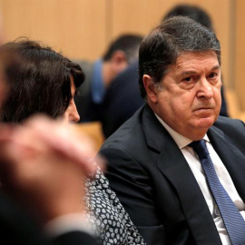 El expresidente de Bancaja, exvicepresidente de Bankia y expresident de la Generlitat, José Luis Olivas, al inicio del juicio/ EFE