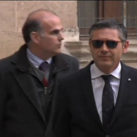 Francisco Carvajal a la salida de los juzgados de Palma 