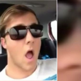 La policía busca a este joven conductor por imprudencia al volante