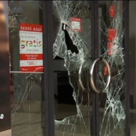 Numerosos destrozos en Bilbao para protestar por el foro económico