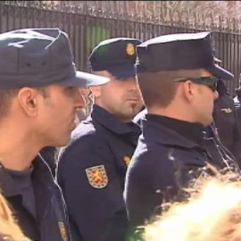 Tensión entre preferentistas y Policía en la Audiencia Nacional