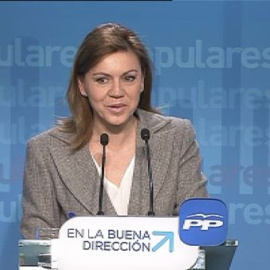 Cospedal, sobre la elección de candidato a las europeas: "Hay plazo hasta el 7 de abril"