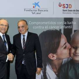 Isidro Fainé, Presidente de la Fundación Bancaria ”la Caixa”, y Manel del Castillo, Director gerente del Hospital Sant Joan de Déu Barcelona
