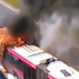 Otro autobús urbano incendiado en Sevilla 
