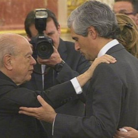 Jordi Pujol da su último adiós a Suárez