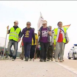 El espíritu de lucha se renueva al llegar a Madrid la marcha de Levante