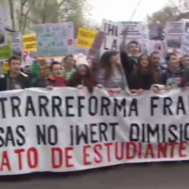 La manifestación de estudiantes comienza sin incidentes
