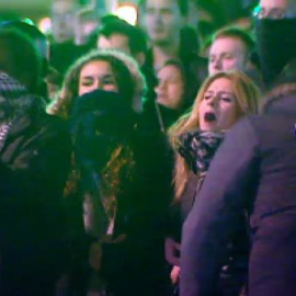 Disturbios aislados en la marcha de estudiantes en Madrid