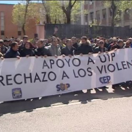 Nueva protesta de policías para mostrar su malestar por el dispositivo del 22M