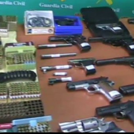 La Guardia Civil desmantela un taller clandestino de fabricación de armas