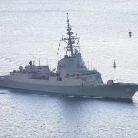  La fragata 'Blas de Lezo' zarpa desde Ferrol para integrarse en la agrupación permanente número 2 de la OTAN en el Mar Negro, a 22 de enero de 2022, en Ferrol, A Coruña, Galicia (España).- José Díaz / Europa Press
