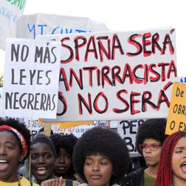 Foto de archivo de una manifestación contra el racismo en Madrid. / EFE