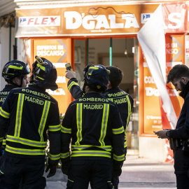 Bomberos de Madrid en una fotografía de archivo