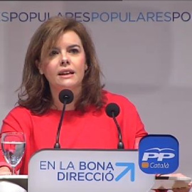 Sáenz de Santamaría insiste: "No habrá referéndum en Catalunya"