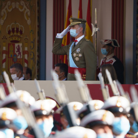  Imagen del desfile del 12 de octubre de 2021.- Atilano Garcia / SOPA Images via Z / DPA-
