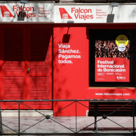 12/04/2019 - Fachada del local alquilado por Nuevas Generaciones del Partido Popular, ubicada en el número 56 de la madrileña calle Ferraz, a escasos metros de la sede central socialista./ EUROPA PRESS - JESÚS HELLÍN
