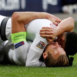 Harry Kane celebra su decisivo gol ante Croacia. (CARL RECINE | REUTERS)