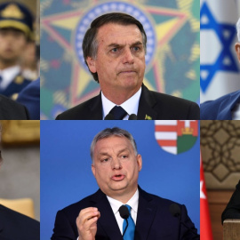 Jinping, Bolsonaro, Netanyahu,Trump, Orbán y Erdogan.