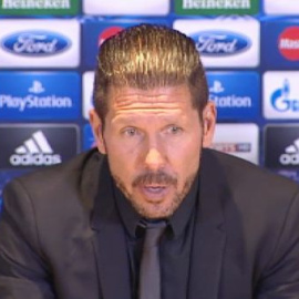 Simeone: "Estos jugadores tienen unos huevos así de grandes"