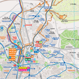 Red de transportes en el entorno