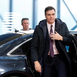 El presidente del Gobierno, Pedro Sánchez, en Bruselas este miércoles. EFE/ALASTAIR GRANT