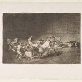  Pie de foto: Grabado número 32 de la serie de Goya Tauromaquia (1814-1816). Fuente: Wikimedia Commons