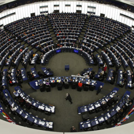 Imagen de archivo del Pleno del Parlamento Europeo. | REUTERS