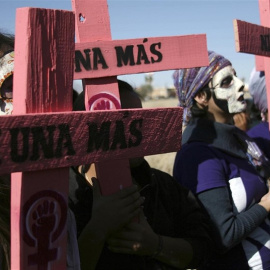 Protesta en Ciudad Juárez en contra del feminicidio./Europa Press