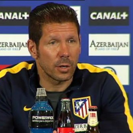 Simeone: "Hasta que nos quede una gota de sudor vamos a hacer todo lo posible para ganar"