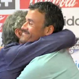 Luis Enrique se despide del Celta de Vigo