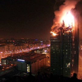 Imágenes del incendio del edificio Windsor /EFE