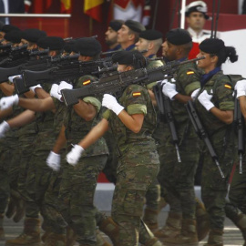 Un desfile del Día de las Fuerzas Armadas. - EP