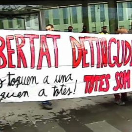 Concentración a las puertas de los juzgados de Barcelona