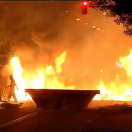 Segunda noche de disturbios en Barcelona